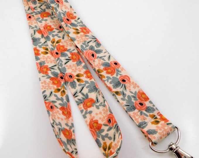 Teacher Lanyard / Rifle Paper Lanyard / Garden Lanyard / Lanyard for