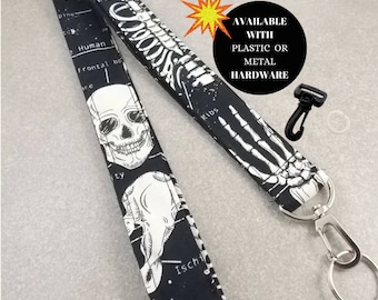 Anatomy Lanyard / Lanyard for Radiologists / X-Ray Lanyard / Lanyard for Nurses and Doctors / Lanyard for Keys / Keychain for X-Ray Tech