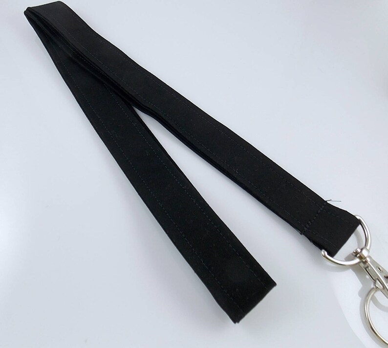 Black Lanyard Lanyard for Keys Teacher Lanyard Narrow Lanyard Key Holder Nurse Lanyard Slim Lanyard Office Lanyard
