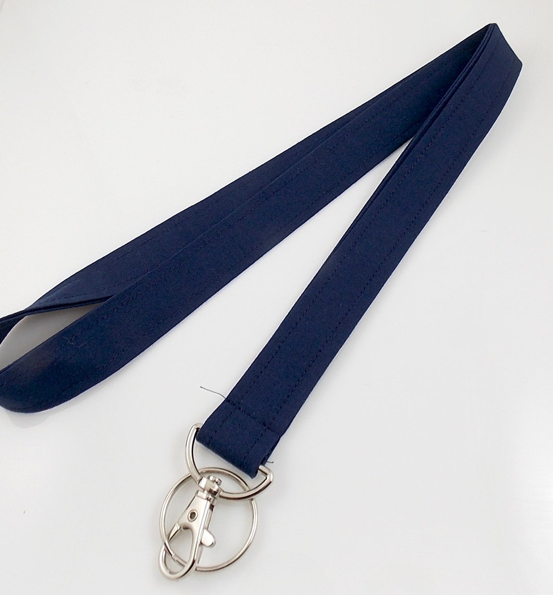 Navy Blue Lanyard Dark Blue Lanyard Solid Navy Blue Lanyard Etsy Ireland