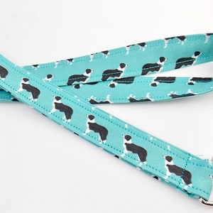 Border Collie Lanyard / Dog Walker Lanyard / Vet Office Lanyard / Key Holder with Border Collies / Gift for Dog Mom / Mother's Day Gift