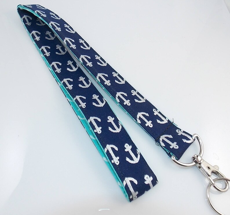 Nautical Lanyard Anchor Lanyard Teacher Lanyard Boat Anchors Etsy