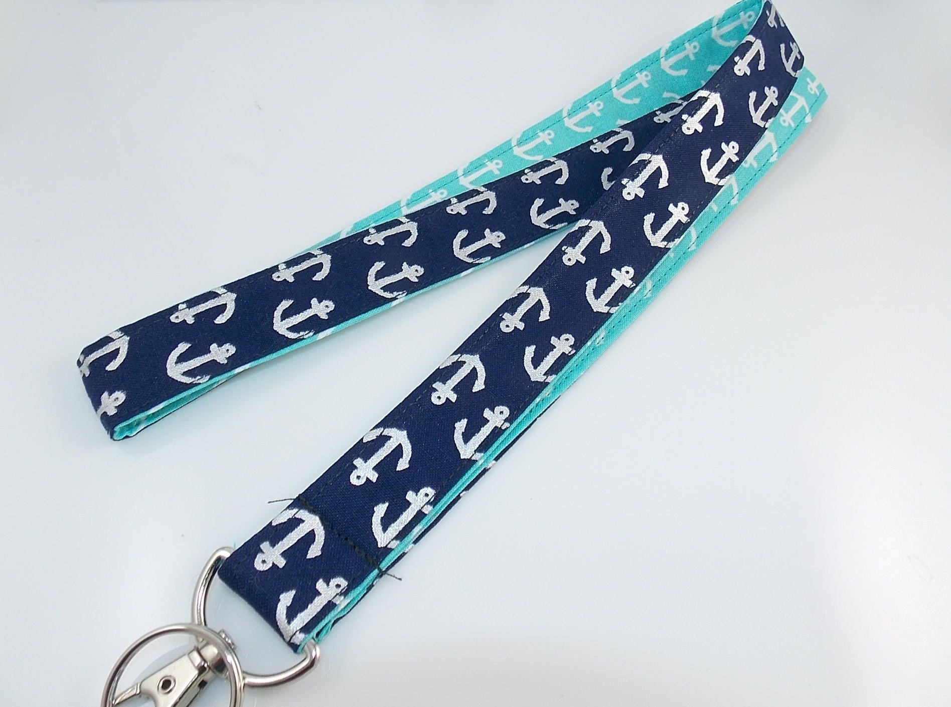 Nautical Lanyard Anchor Lanyard Teacher Lanyard Boat Anchors Etsy