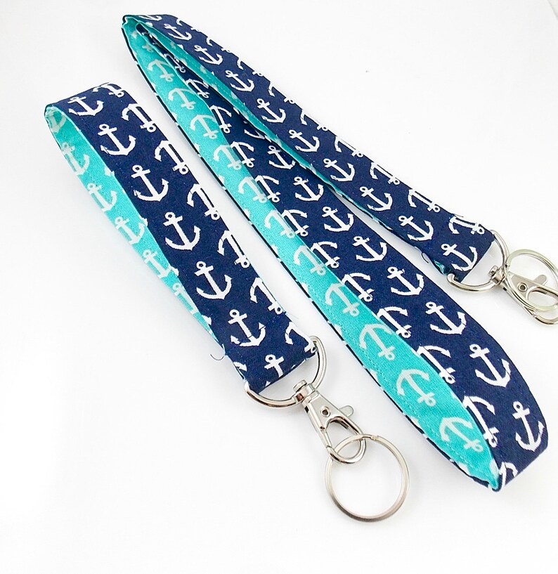 Nautical Lanyard Anchor Lanyard Teacher Lanyard Boat Anchors Etsy