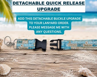 Detachable Quick Release Upgrade for Lanyard, Removable Key Holder, Teacher Lanyard Add On, Badge Holder Upgrade