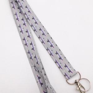 Police Car Lanyard / Lanyard with Police Cars / Keychain / Lanyard Gift for Coworker / Breakaway Option / Plastic or Metal Hardware Keychain