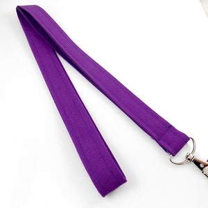 Purple Lanyard, Lanyard, Teacher Lanyard, Nurse Lanyard, Slim Narrow Lanyard, ID Badge Holder