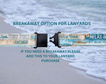 Breakaway Lanyard Option / Safety Breakaway / Lanyard Breakaway Option / Safety Clasp for Lanyard / Breakaway Buckle for Lanyard