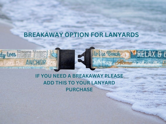 Breakaway Lanyard Option / Safety Breakaway / Lanyard Breakaway Option / Safety Clasp for Lanyard / Breakaway Buckle for Lanyard