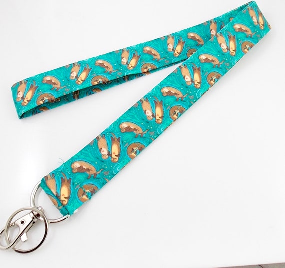 Otters Lanyard ID Holder Cotton Fabric Preschool Lanyard Teacher Gift Coworker Gift for Her Boss Otters Otters Lanyard ID Holder Cotton Fabric Preschool Lanyard Teacher Gift Coworker Gift for Her Boss Otters