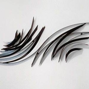 Modern Abstract Contemporary Large Metal Wall Sculpture - Sonic by Dustin Miller