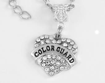 Color Guard Necklace Color guard jewelry colorguard gift color guard present