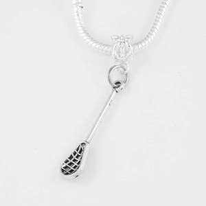 Lacrosse necklace Lacrosse gift lacrosse present lacrosse necklace Lacrosse Player gift Lacrosse Charm European Style School Sports
