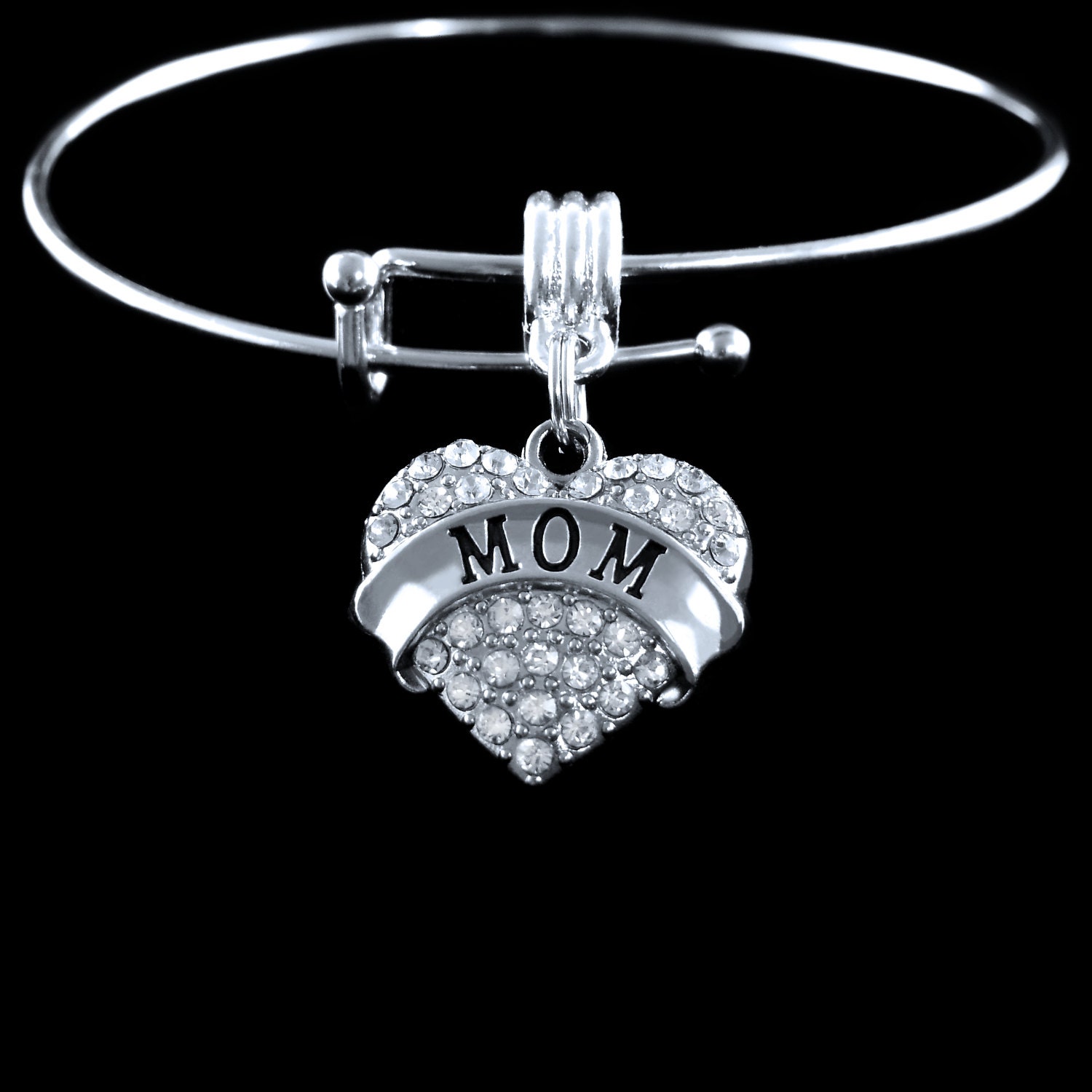 Mom bracelet mom bangle mom present mom jewelry mom gift Etsy