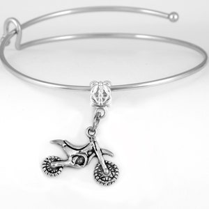 Dirt bike Bracelet Dirt Bike Charm Bracelet Motor cross bracelet