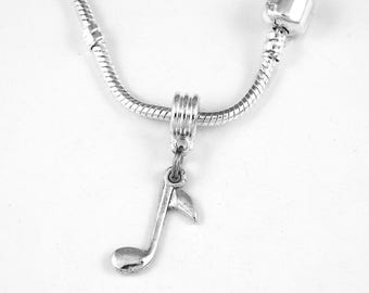 Music note Necklace music Band School Orchestra note charm Necklace Musical instruments Band Jazz music Necklace