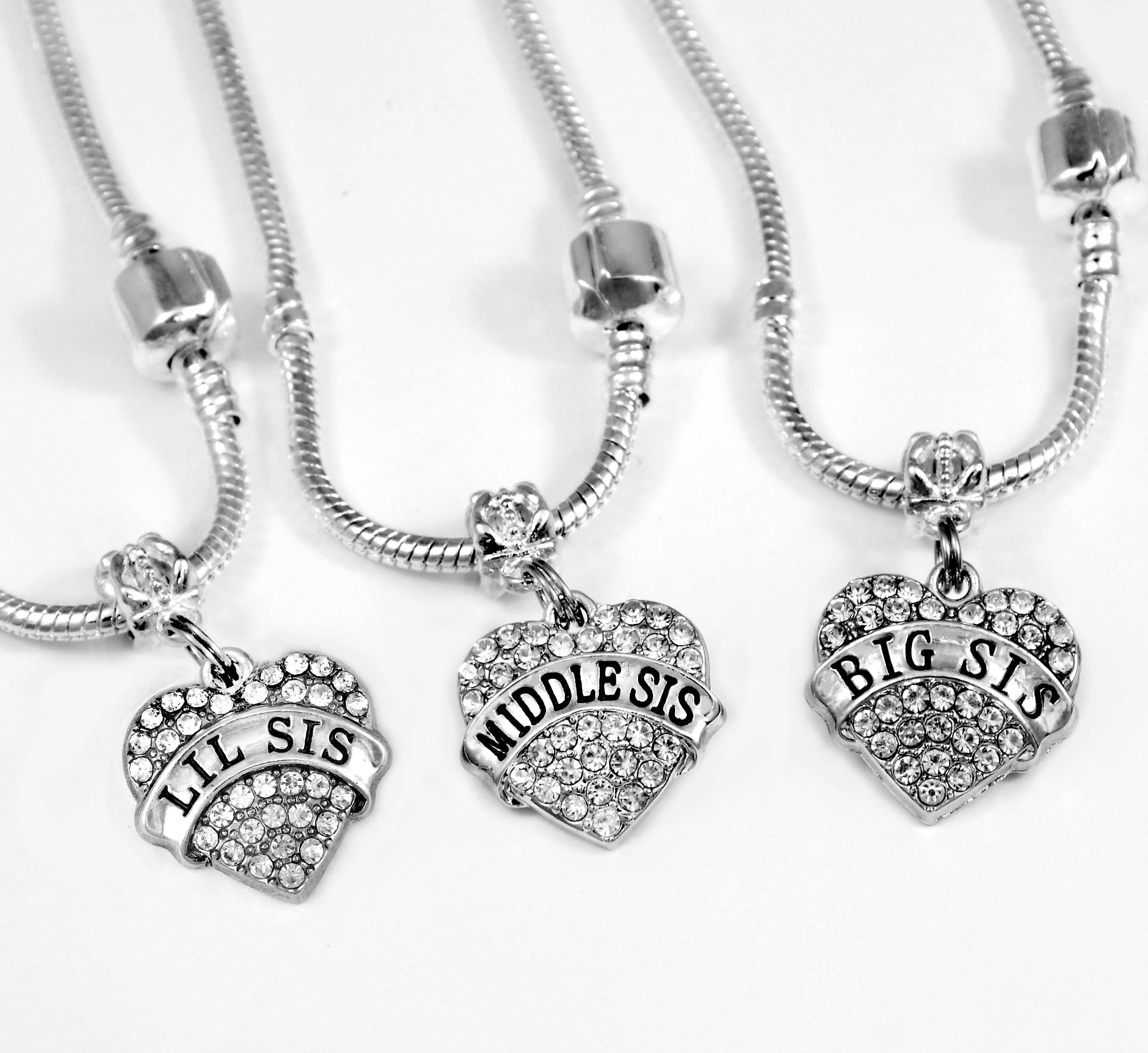 three sisters necklace 3 sisters necklace set sister necklace  Etsy