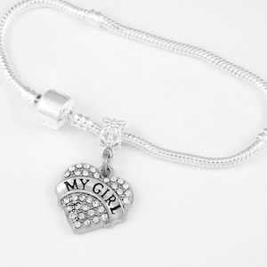 My Girl Bracelet Girlfriend Gal Lover Best Friend Special Engagement Couple Relationship Family Friend Squeeze Gal