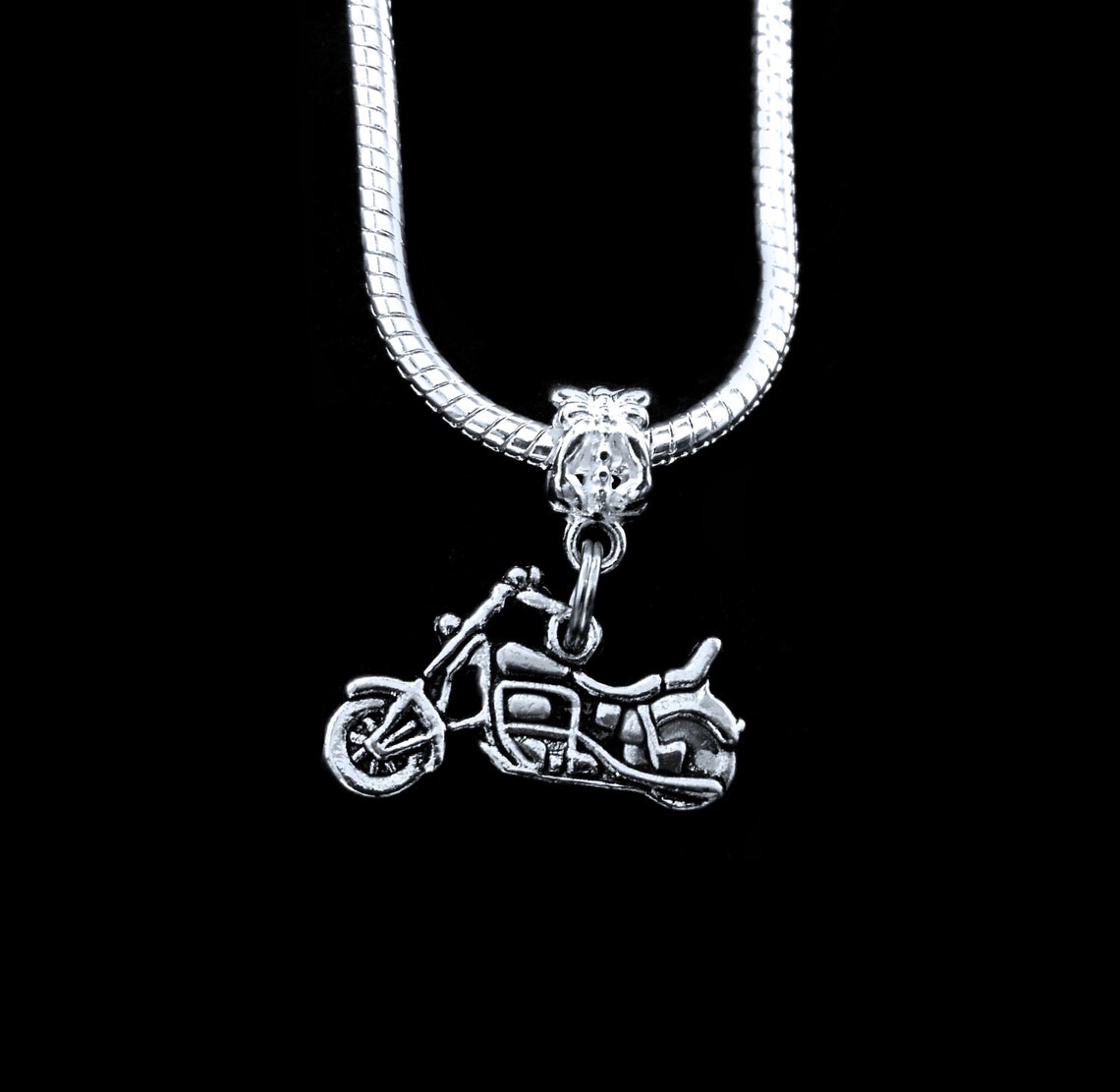 Motorcycle Necklace Motorcycle charm Necklace Biker Jewelry Etsy
