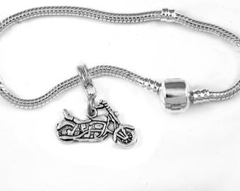 Motorcycle Charm Bracelet Bikers Maul Bracelet Biker chick jewelry Bike Bracelet