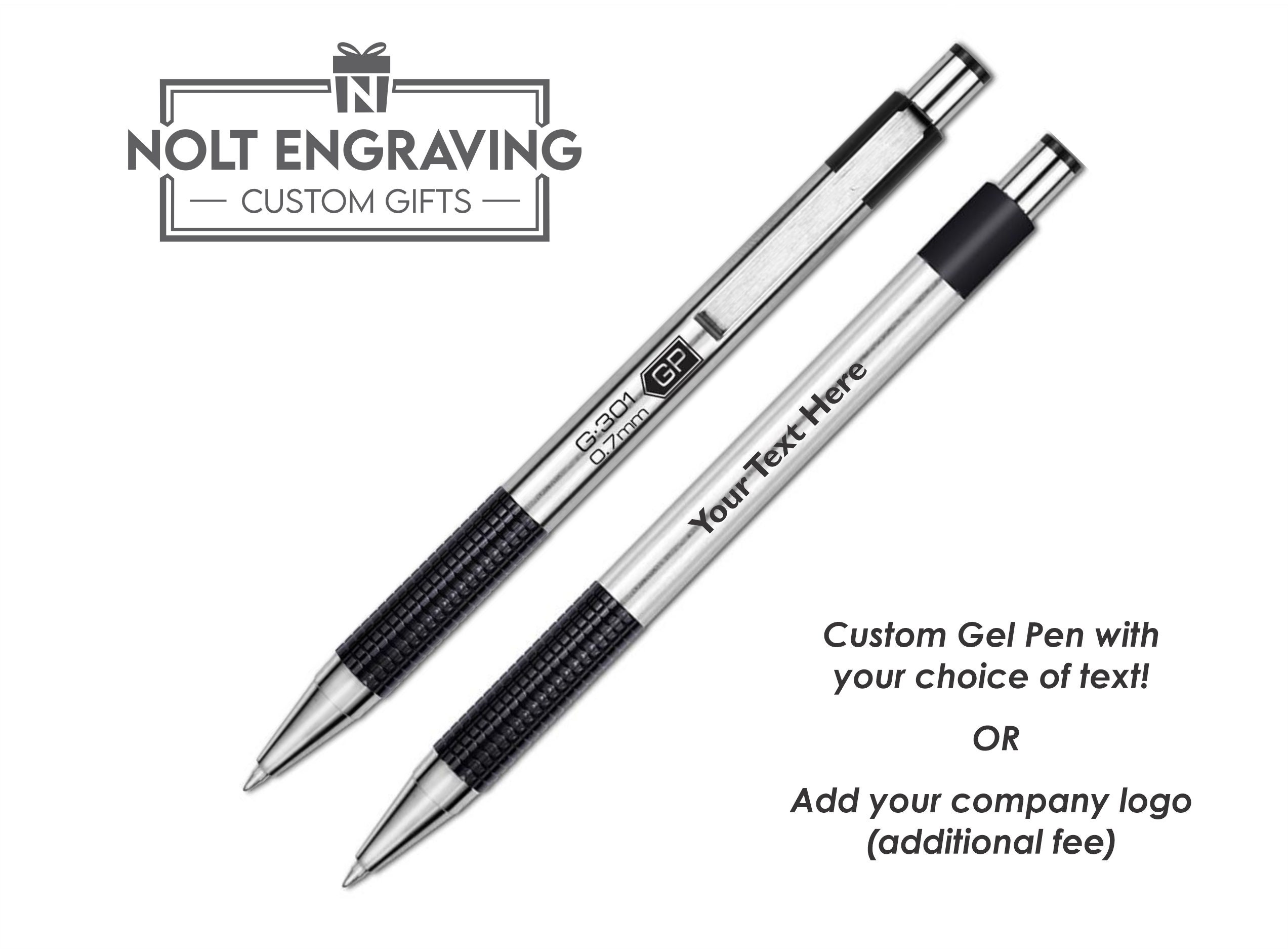 Personalized Zebra G-301 Gel Pen (0.7mm Tip), Add Text, Names, or