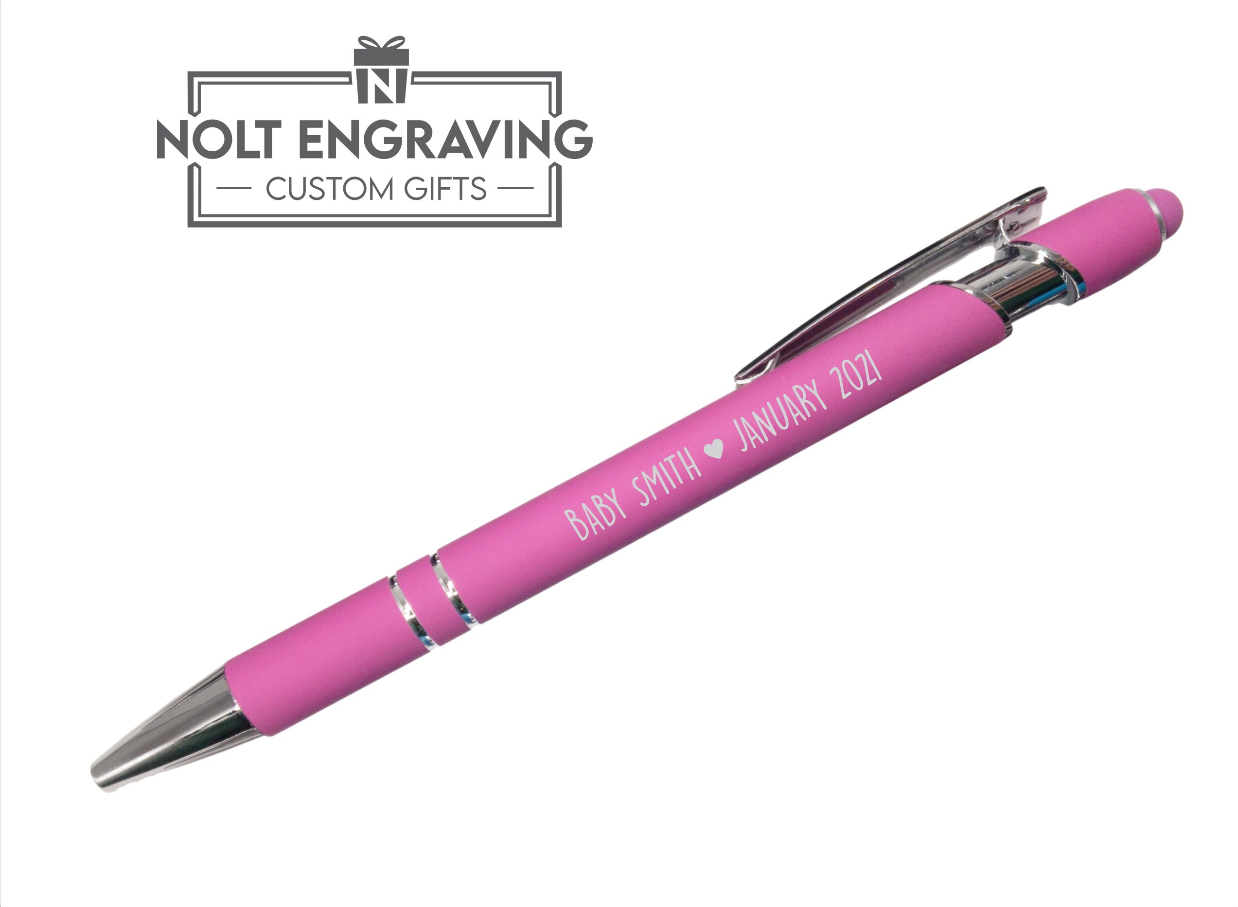 Custom Pens for Baby Shower Gender Reveal Pregnancy Etsy UK