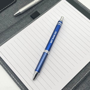 Personalized Pentel EnerGel Metal Pen for Police Officer, Firefighter, First Responder