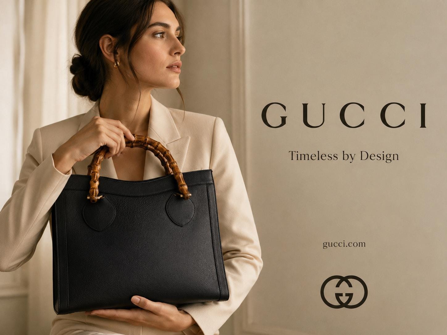 Gucci Leather 2Way Tote Backpack w Dustbag COA A Rank GUCCI Medium Leather Drawstring Tote Bag Red 516639 main image 2