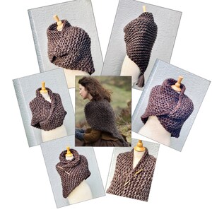 Outlander Schal, Handgestrickter Schal, Schultertuch, Halswärmer für Frauen, Outlander Geschenk, Geschenk für Mutter, Geschenk für Freundin