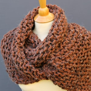 Outlander Schal, Schal gestrickt, kupfer braun, Schultertuch, Halswärmer, Outlander Geschenke, Geschenk für Mutter, Sie, Freundin