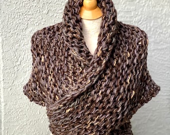 Scialle lavorato a maglia Outlander, coprispalle lavorato a mano, scaldacollo spesso, coprimaglione, regalo Outlander, regalo per mamma, moglie, fidanzata