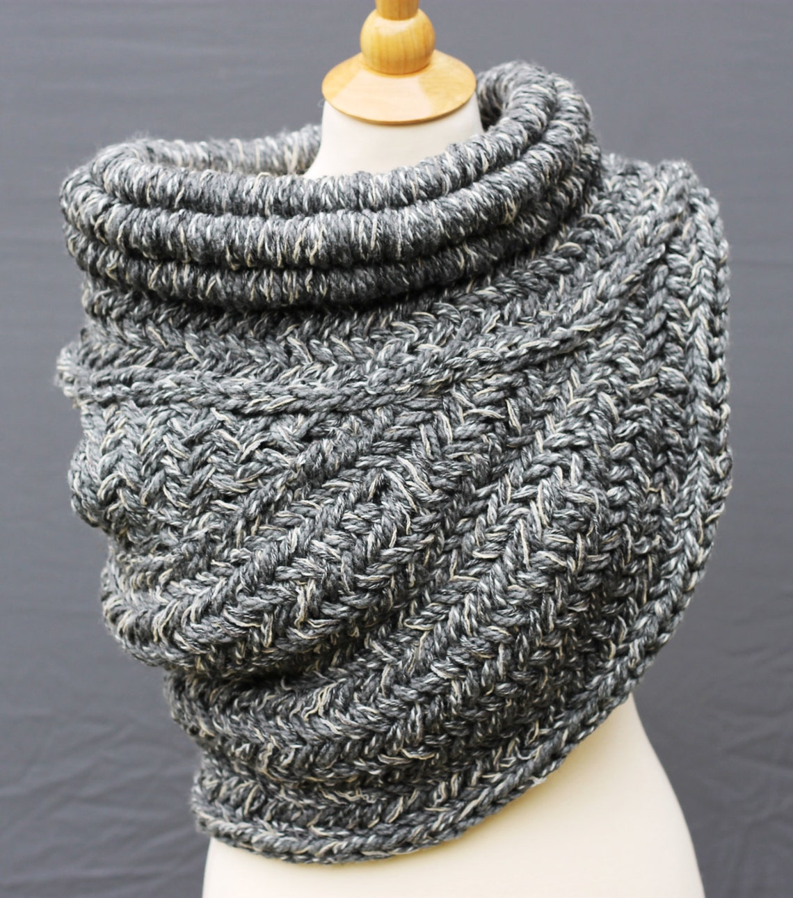 Katniss Cowl Archer Knit Vest Hand Knitted Unisex Katniss Etsy