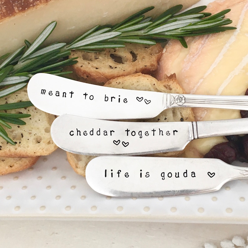 Vintage silver cheese spreaders Cheddar Together  Meant To image 8