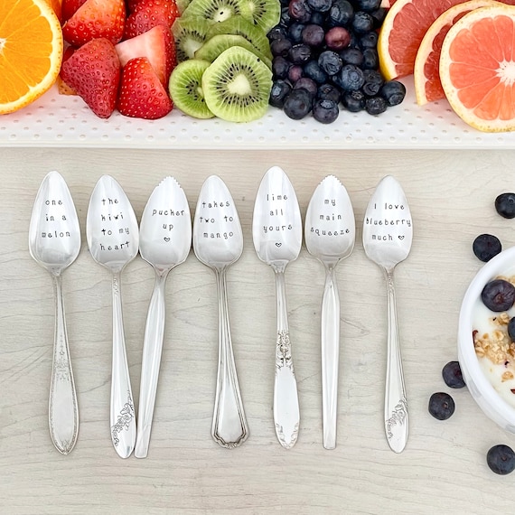 Fruit Spoon, Grapefruit Spoon - Pucker Up - Etsy Norway