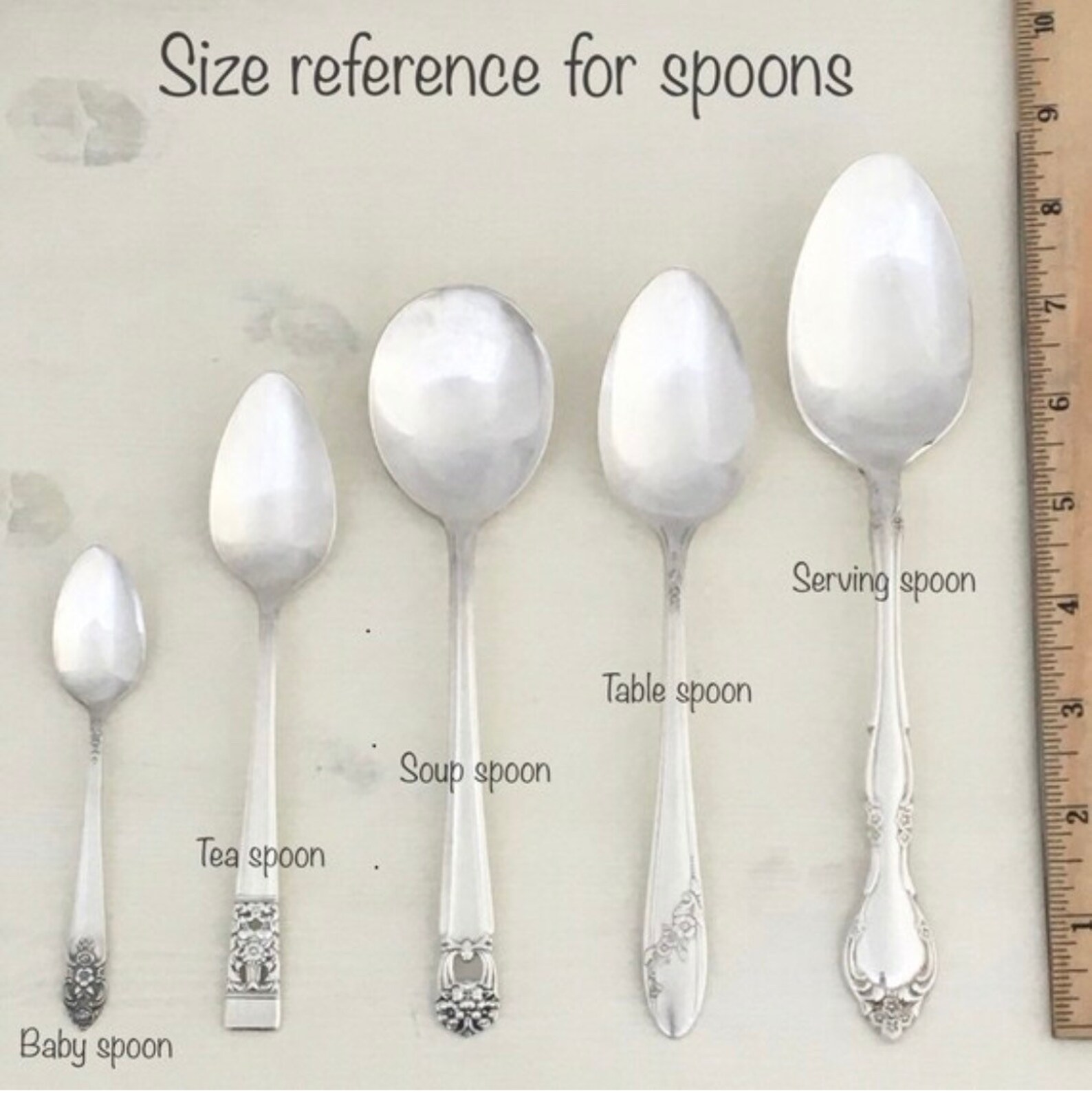 Christmas Serving Spoons Vintage Silverware Christmas Etsy