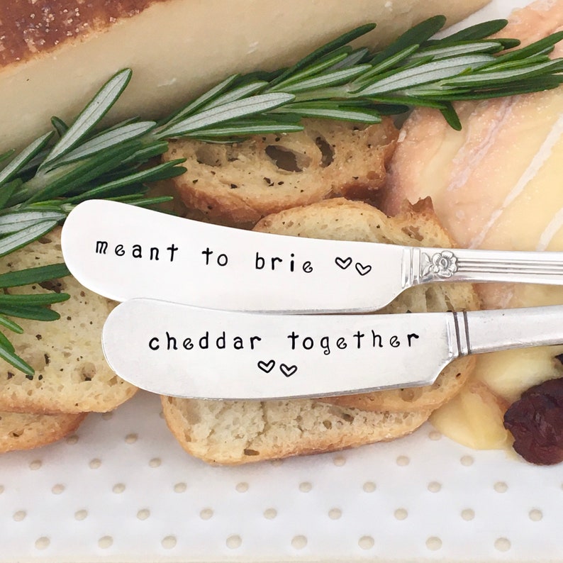 Vintage silver cheese spreaders Cheddar Together  Meant To image 2