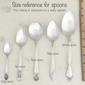 antique silver baby spoon, personalized baby gift, newborn present, baby shower gift, baptism, christening, keepsake baby gift image 6