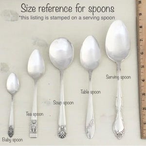 Hand Stamped Vintage Serving Spoon - Personalized with Family Name, hostess gift, housewarming, vintage silverware image 4