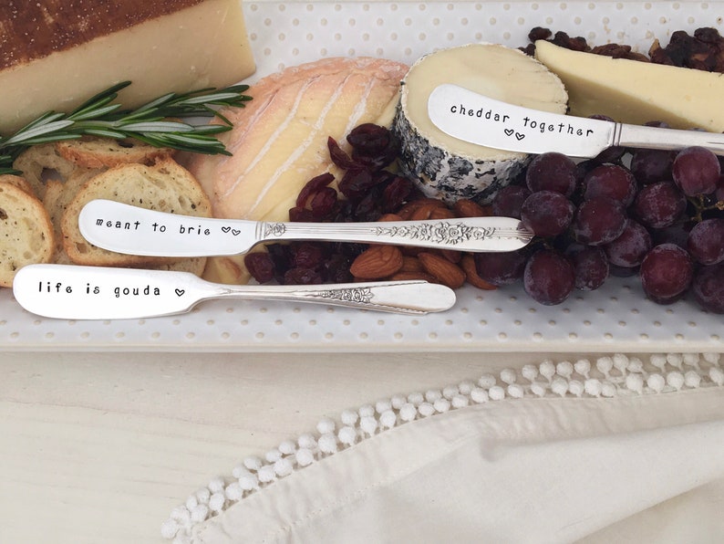 Vintage silver cheese spreaders Cheddar Together  Meant To image 7