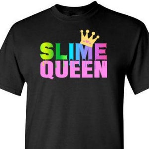 Slime Queen Shirt for Girls and Women Slime Shirts Crown | Etsy