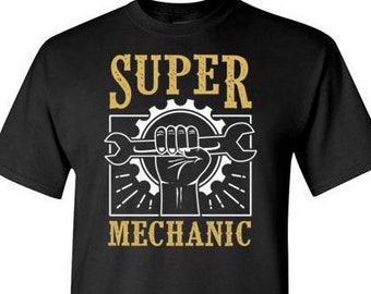 Super Mechanic Shirt for Men | Mechanic Shirts | Mechanic Gifts for Dad | Mechanic Grandpa | Mechanic Gift Ideas | Mechanic Christmas Gift
