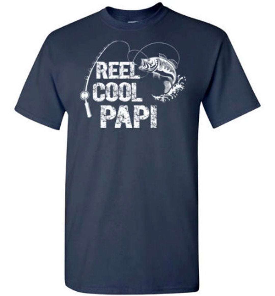Reel Cool Papi Shirt for Men Papi Fishing Shirts Papi - Etsy