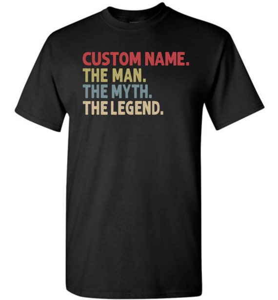 "Dad The Man The Myth The Legend" T-Shirt - Funny Gift For Father, Grandpa (Unisex Sizes) - View #4