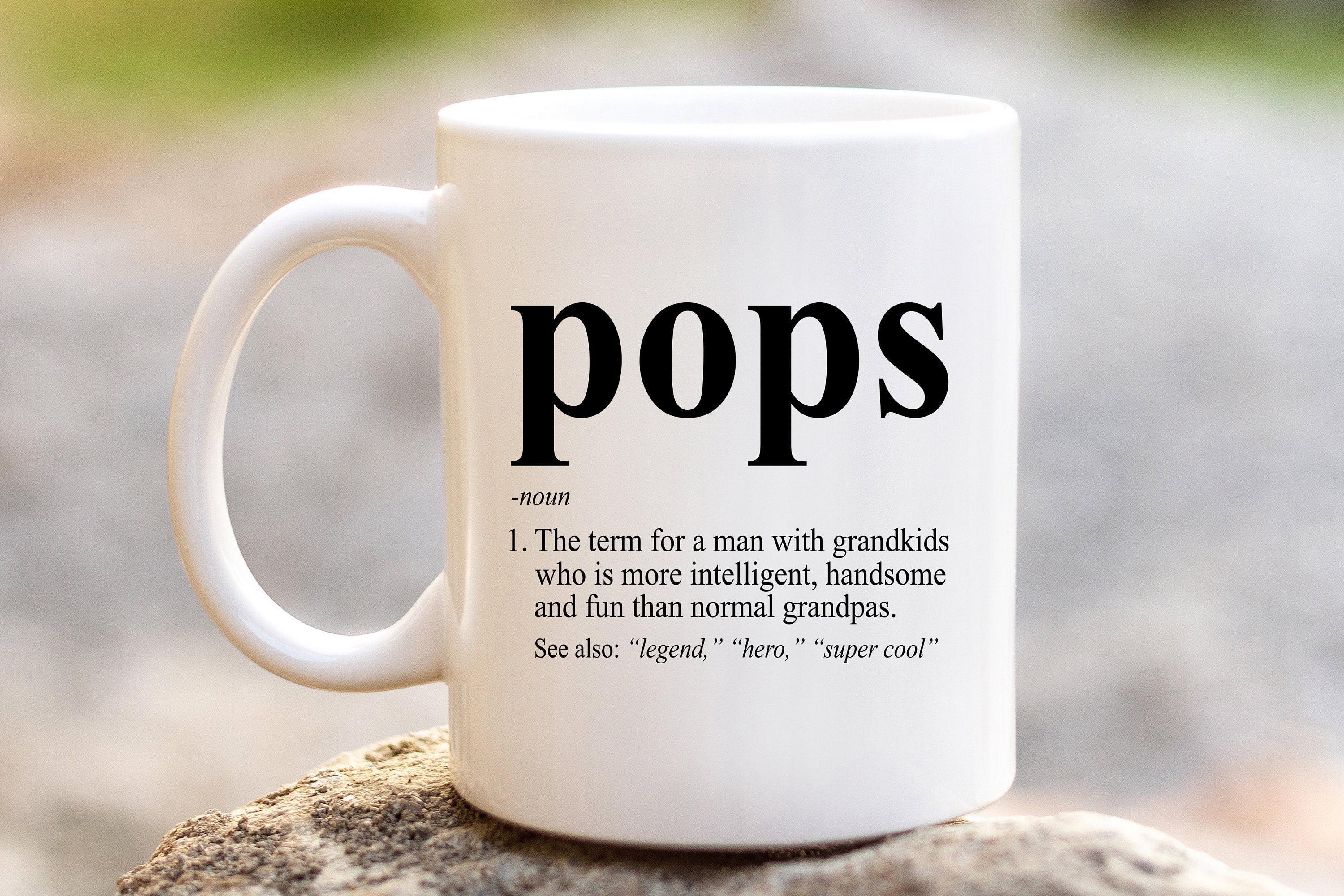 Poppy Definition Mug - Funny Grandpa Coffee Cup Gift For Fathers Day & Christmas