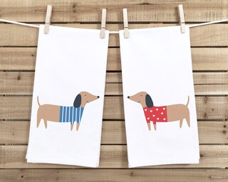 Asciugamani Da Cucina Con Bassotto Di San Valentino – Regalo Per Amanti Dei Cani – 40,6 X 61 Cm