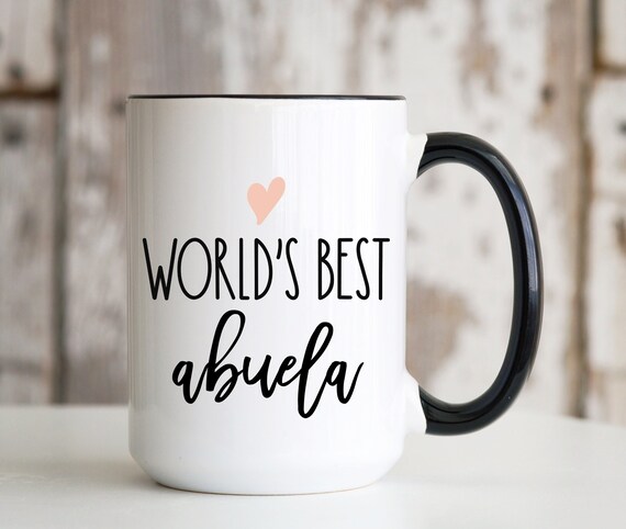 Tazza Da Caffè "World's Best Grandma" 325 Ml - Regalo Per La Nonna Per Compleanno, Festa Della Mamma, Natale - Ceramica Di Alta Qualità, Adatta Al Microonde, Con Confezione Regalo