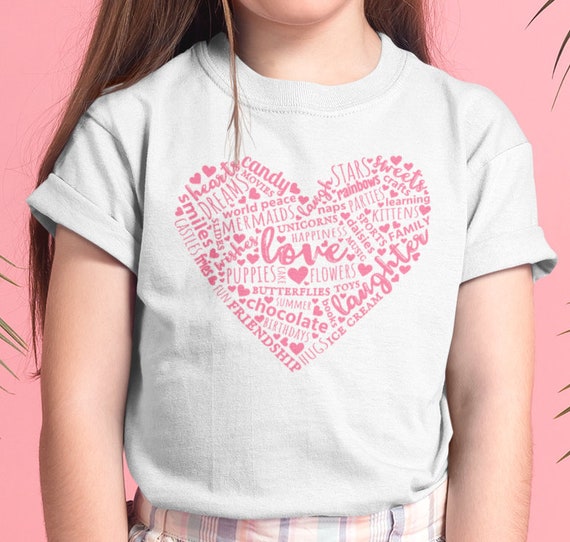 Funny Valentines Day Unicorn Love Heart Shirts For Girls Funny Valentines Day Unicorn Love Heart Shirts For Girls