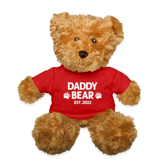 Daddy Bear Est. 2022 Stuffed Teddy Birthday Christmas Fathers Day