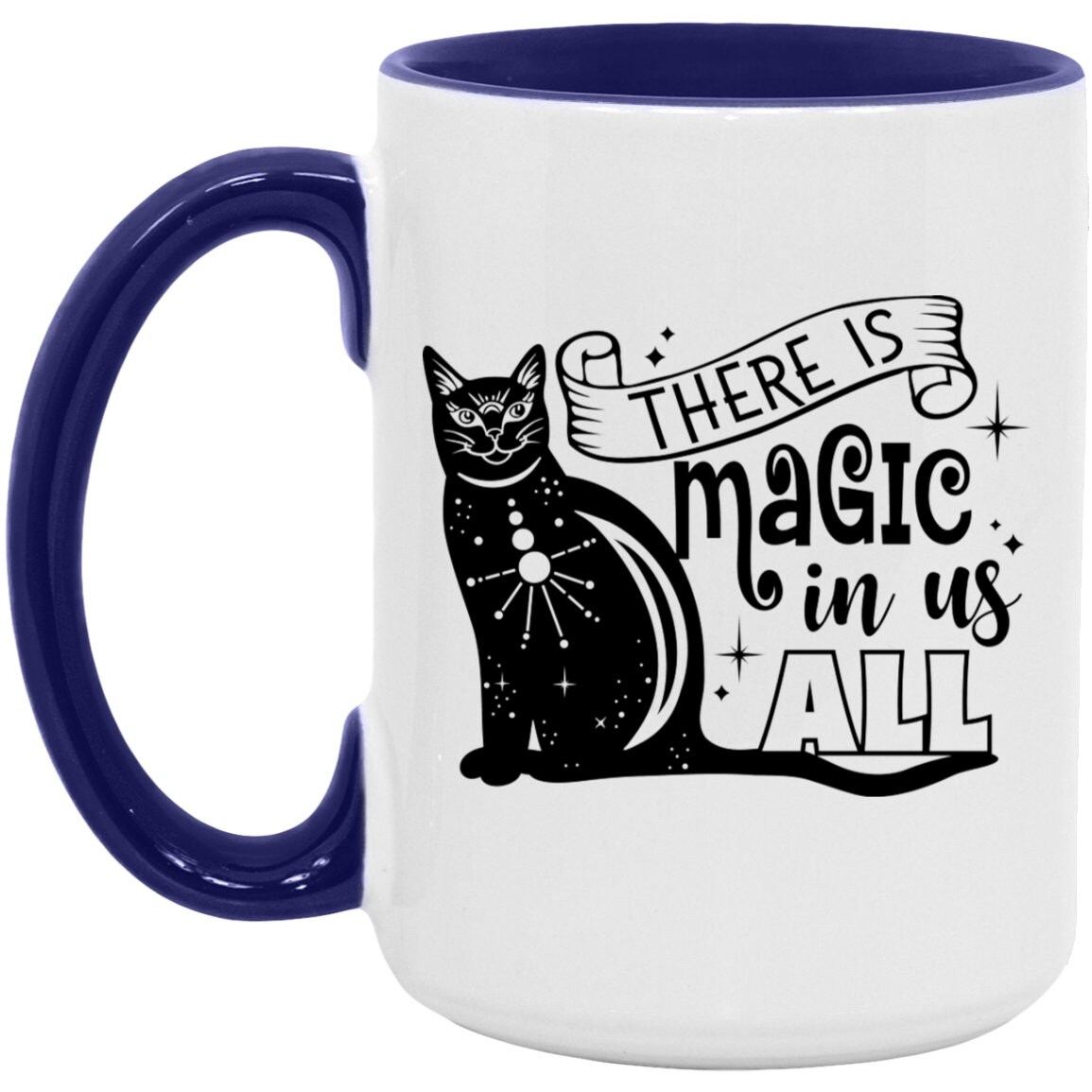 Set regalo tazza mug gatto nero, crema mani e asciugamani magico