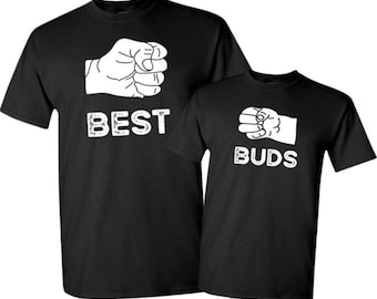 Best Buds Matching Shirt for Men and Boys | Best Buds Shirts | Dad Son Matching Shirts | Grandpa Grandson Matching Shirts | Fist Bump Shirts